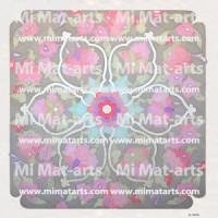 Coixí de seda pintat a mà 50x50cm IZNIK-2